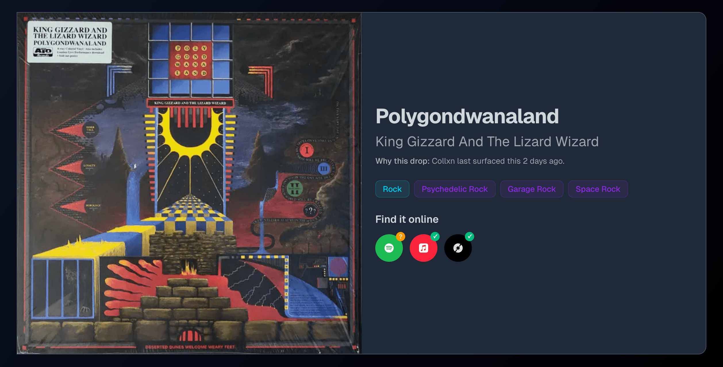 A KGLW album that wasn't found on Spotify