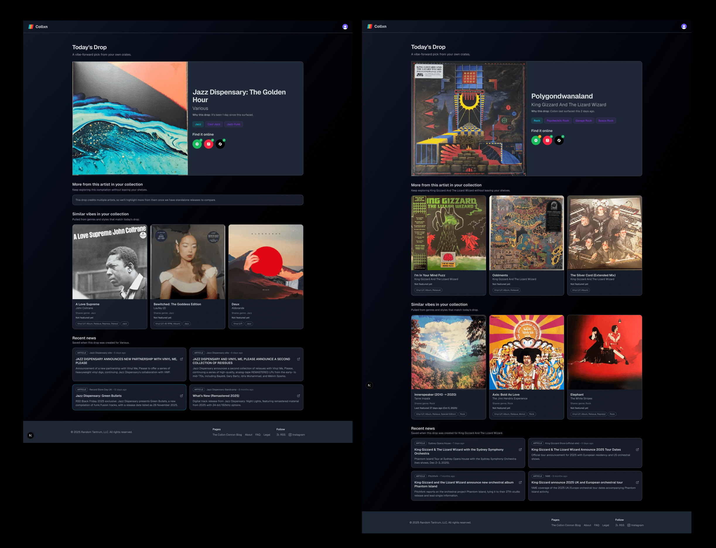 Compilation Drop showing improved Vibe Matches
